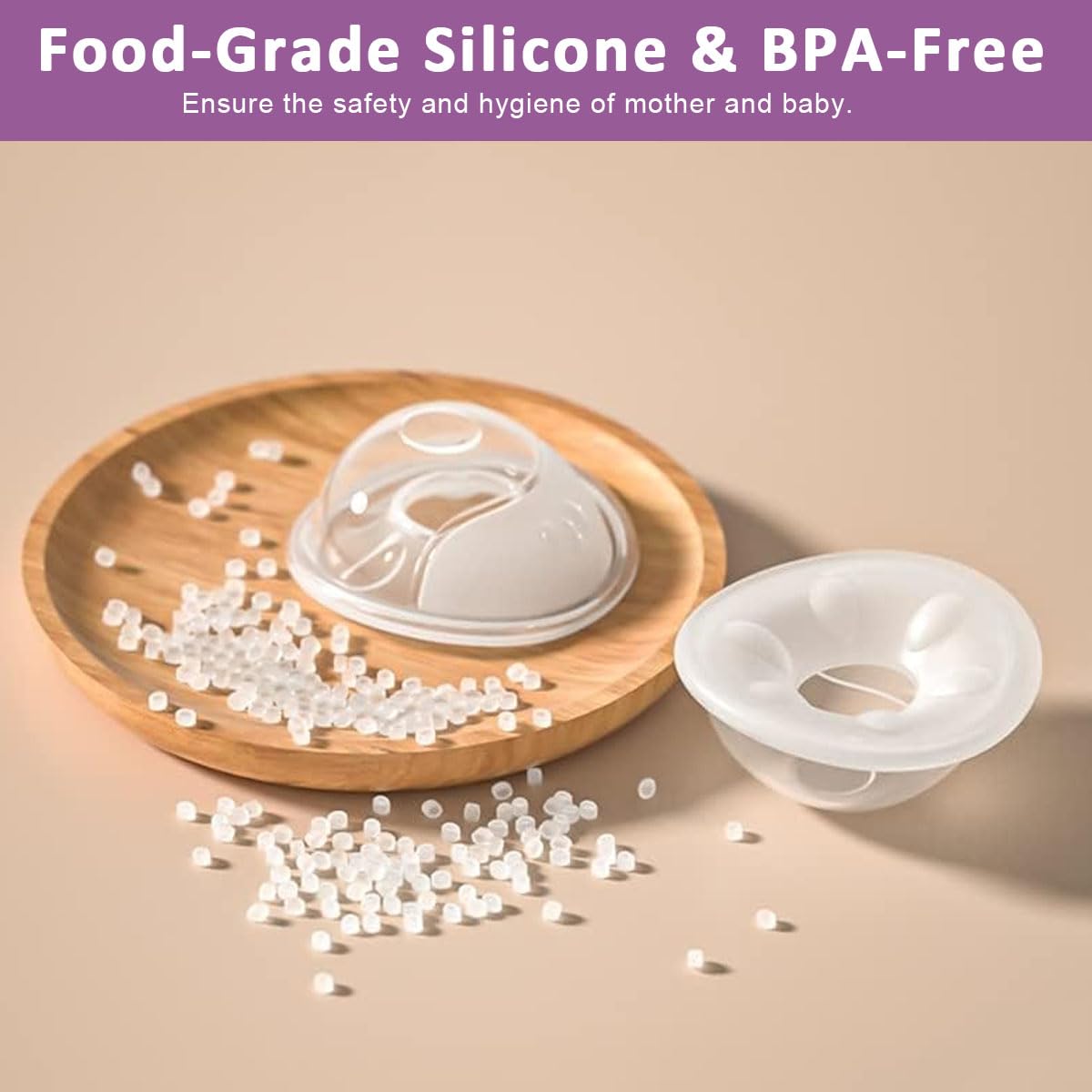 SNOWIE SOFT Reusable Nipple Caps for Breastfeeding Mothers with Leak Proof Silicone | 6PCS