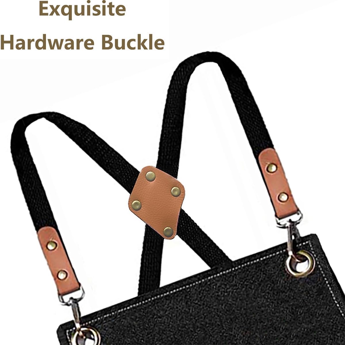 HASTHIP Waterproof Apron for Home Kitchen, Grill, Restaurant, Workshop with Tool Pockets, Thicken Canvas Dustproof Apron, Adjustable Apron for Handwork, Woodenwork, Gardening