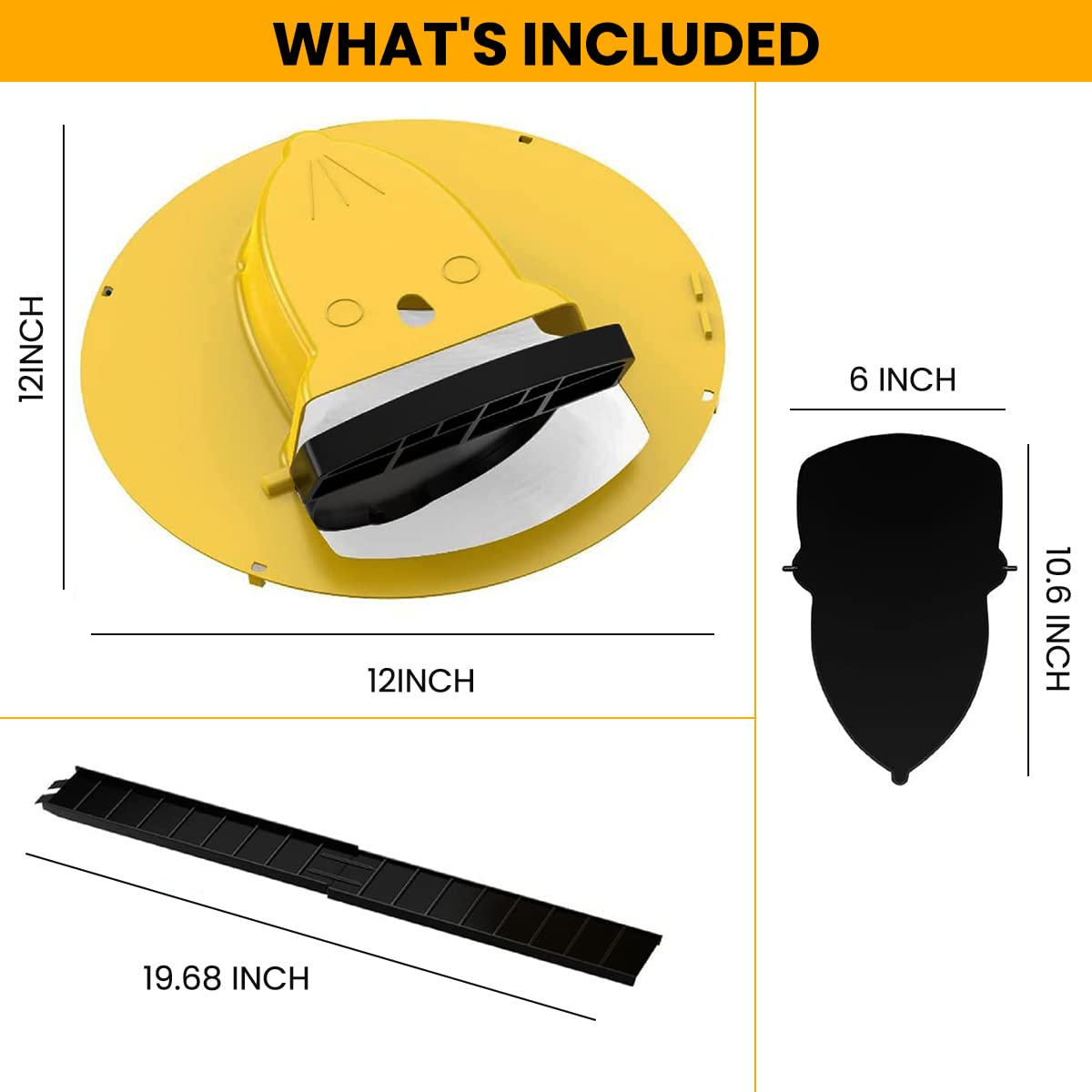 Supvox Mouse Trap for Indoor and Outdoor Rodent Control featuring Flipping Lid Bucket Design