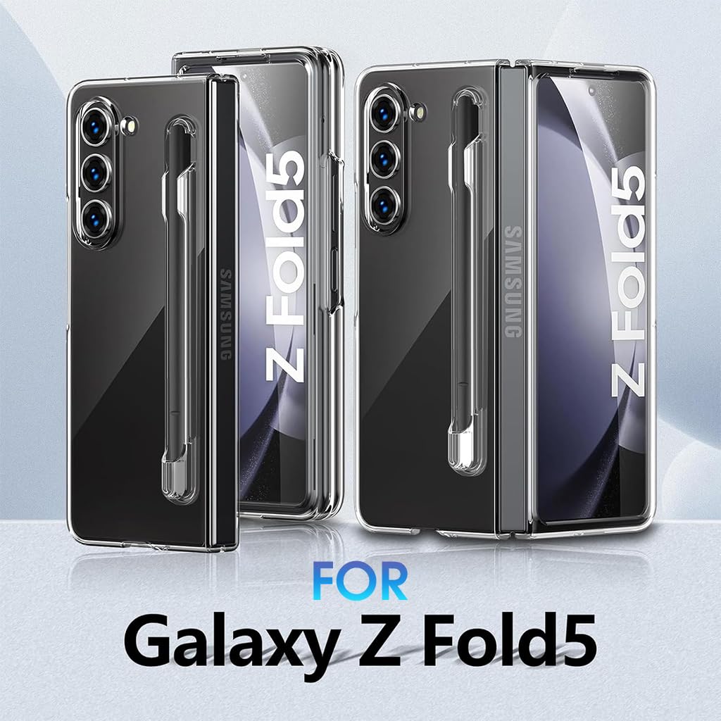 ZORBES Phone Case for Samsung Galaxy Z Fold 5 with 6.3 in Front Cover and S Pen Holder