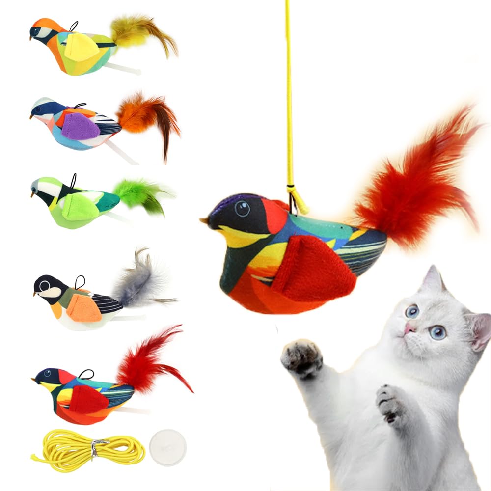 Qpets® Flying Bird Fun Attract Cat Cat Scratching Post