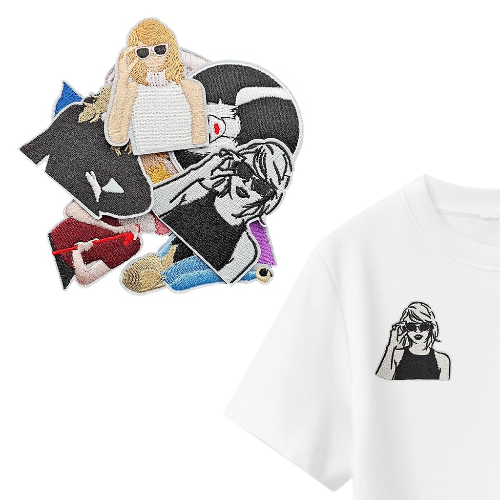 HASTHIP Musician Embroidery Patch Set for DIY Clothing Repair with 8 Pcs Appliques | Cute Accessories for Bags Hats and Jackets