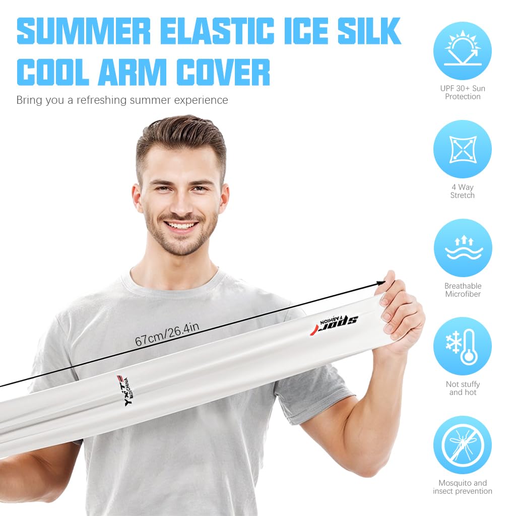 PALAY Hand Gloves for Sun Protection with Open Finger Tips and Ice Silk Cool Fabric | 2 Pairs