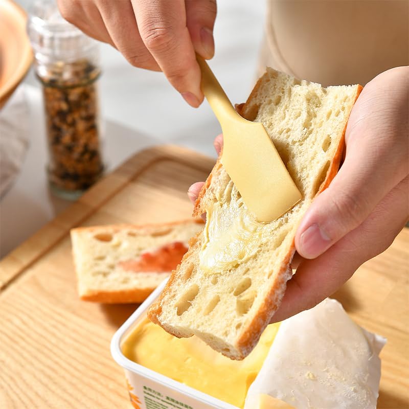 Supvox Kitchen Spatula Set 4Pcs for Baking with Dual‑Head Design and BPA‑Free Silicone 10 in | 4 Color Options