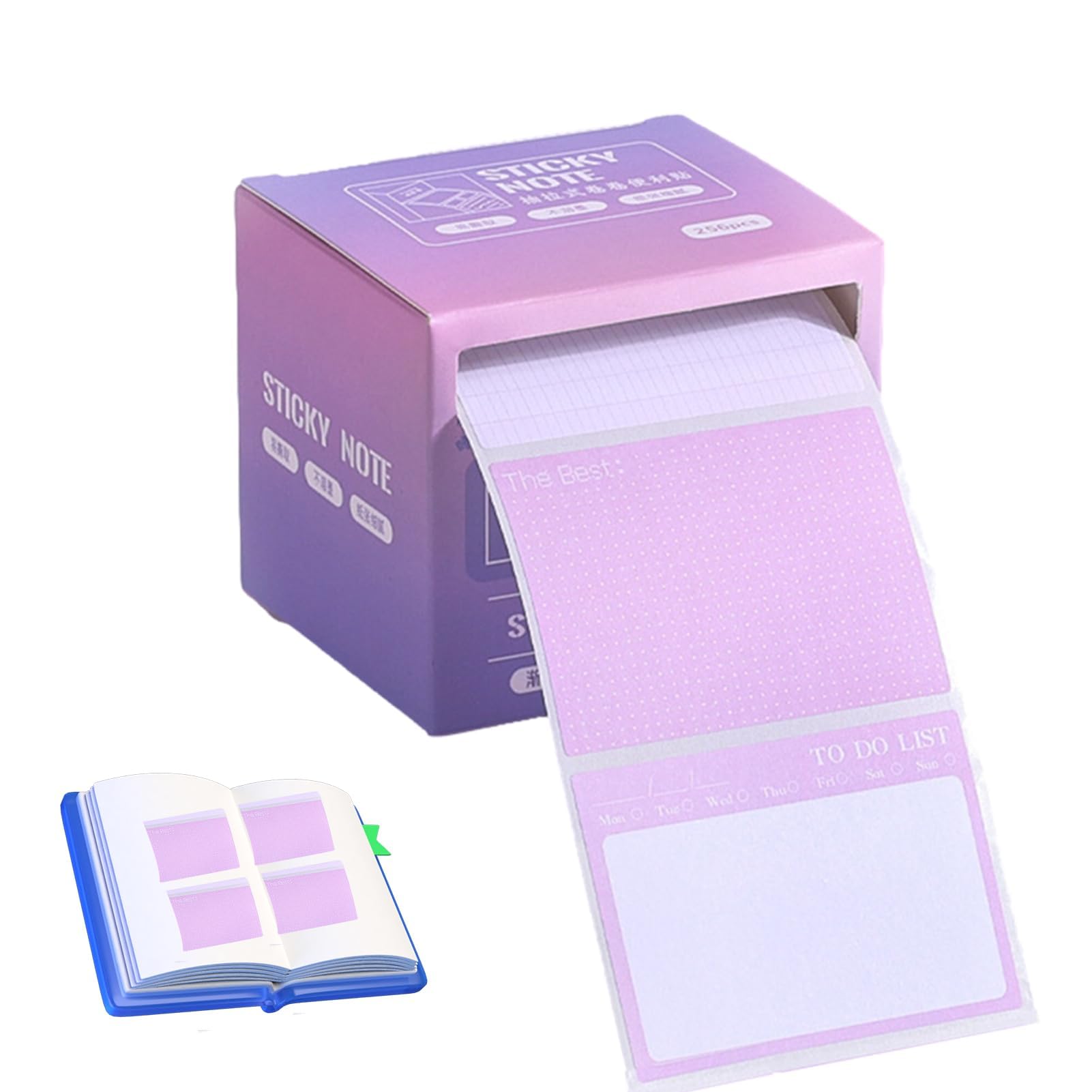 ZIBUYU Sticker Roll with Pull Out Distribution Box featuring 1.7 x 2.4 Inch Labels | Easy Dispensing