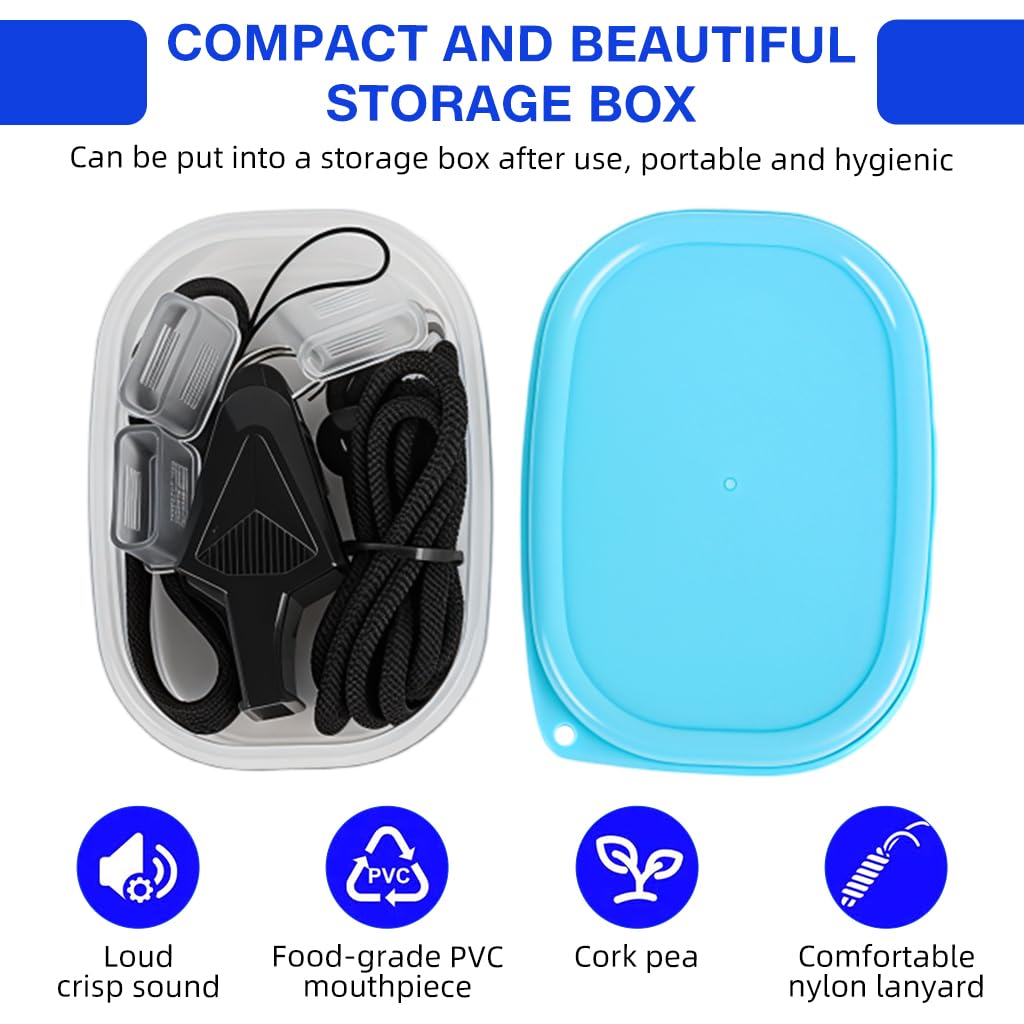 Proberos Whistle for Sports Coaches with 130dB Pealess Design and ABS Body | Includes Lanyard and Case