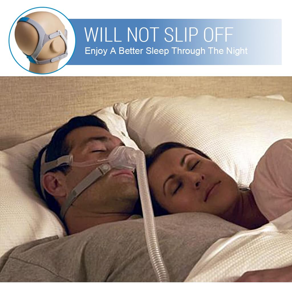 Serplex Replacement Plush Headgear for AirFit N20 CPAP Mask with Magnetic Clips 3PCS