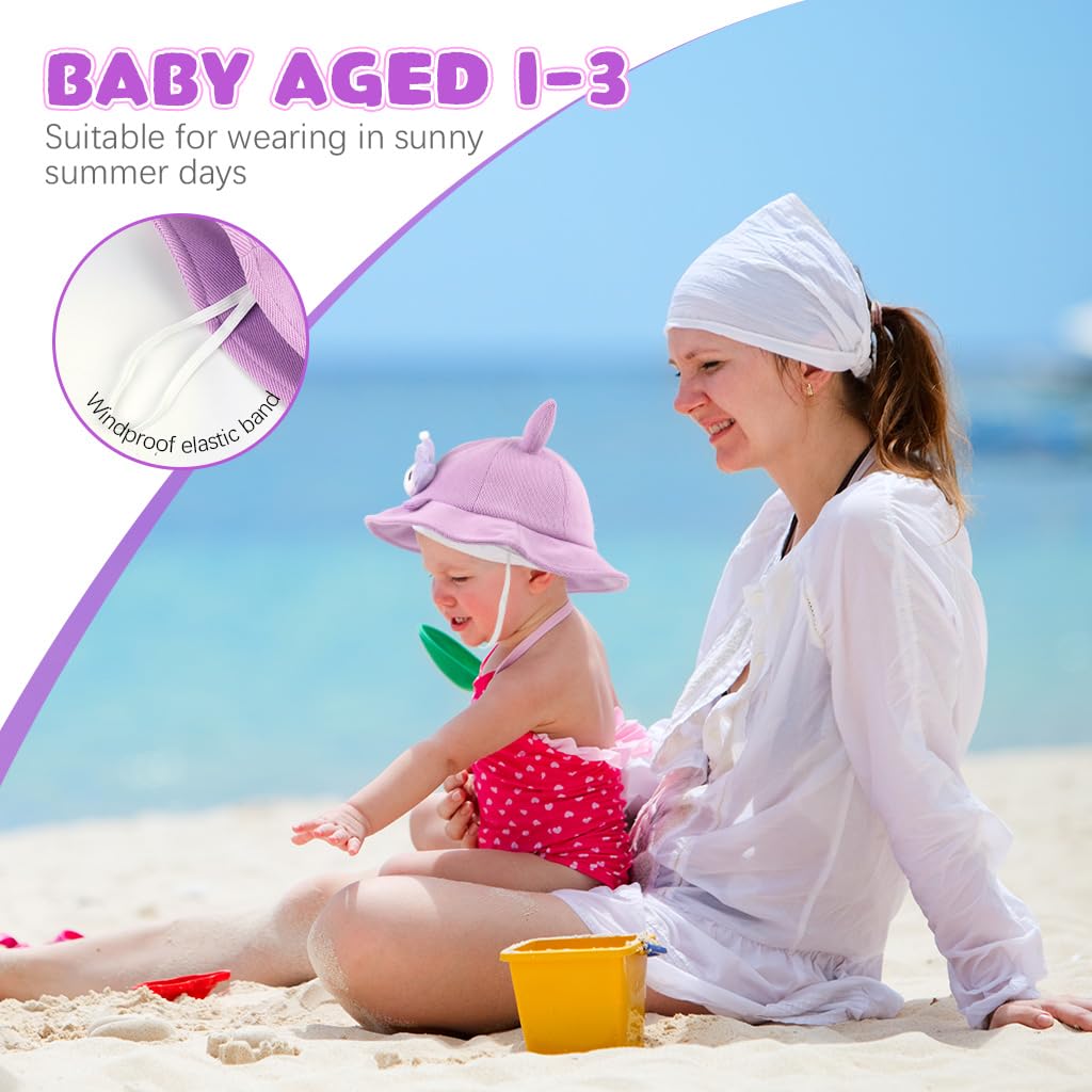 SNOWIE SOFT Toddlers Bucket Hat for Girls featuring Kuromi design and 48–50cm fit | breathable sun protection for outdoor play