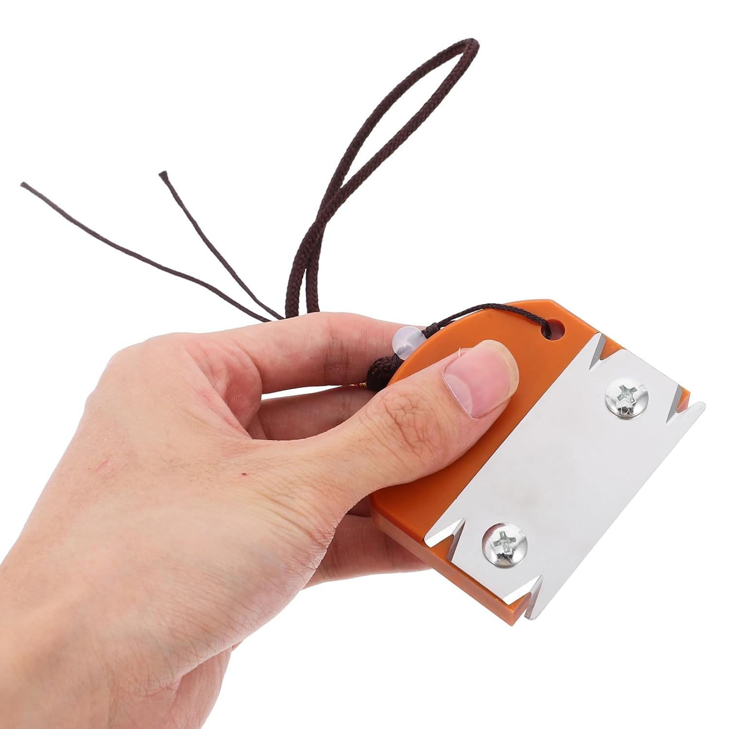 Serplex Woodworking Edge Trimmer with Dual-End Design and Ergonomic Wooden Handle | Stainless Steel Blade for Chamfering and Deburring