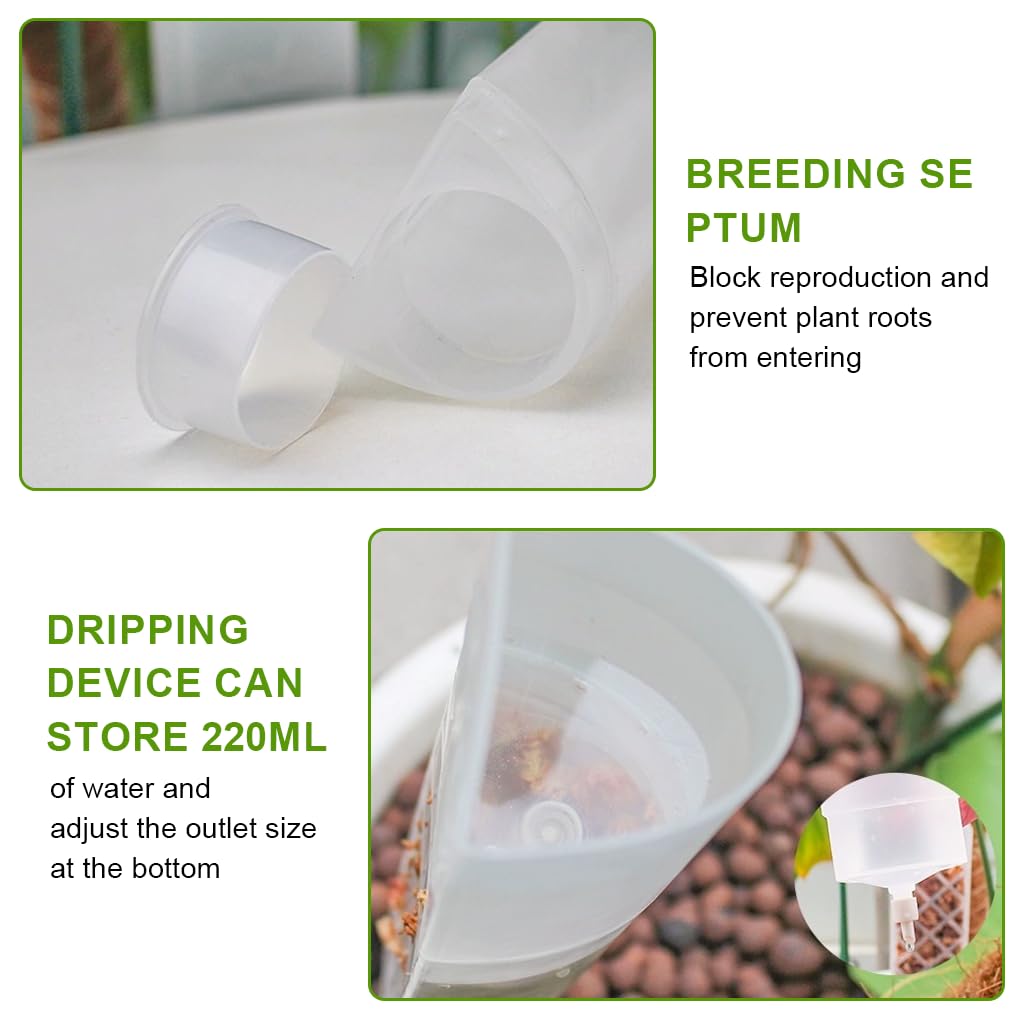 HASTHIP Self Watering Moss Pole Kit for Monstera and Pothos featuring 47.5 cm Stackable Design | Includes Adjustable Drip Irrigator