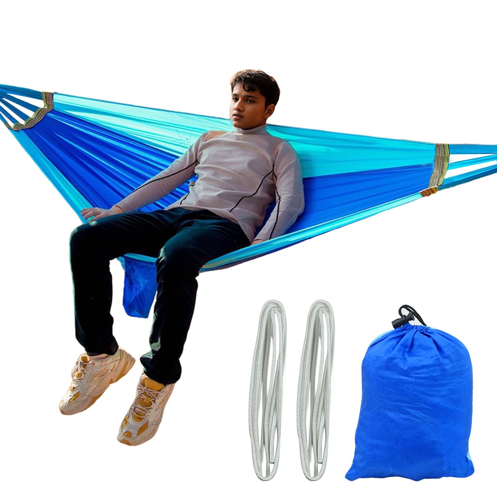 Proberos Hammock for Camping and Backyard Use with 330lbs Support and Parachute Nylon | Quick Setup Rope and Portable Bag