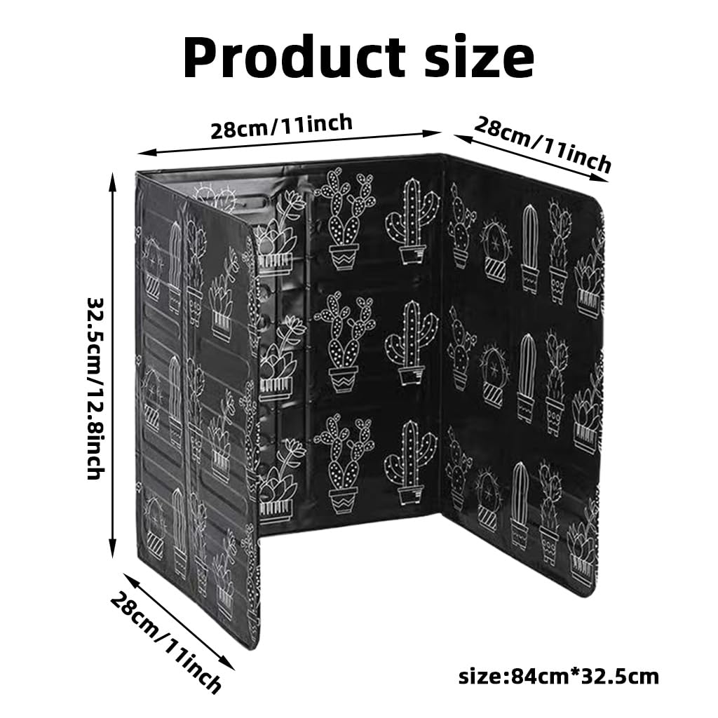 Supvox Oil Splatter Guard for Kitchen with Foldable 3 Panel Shield 28x32cm Aluminum Foil | Heat Resistant Wall Protector