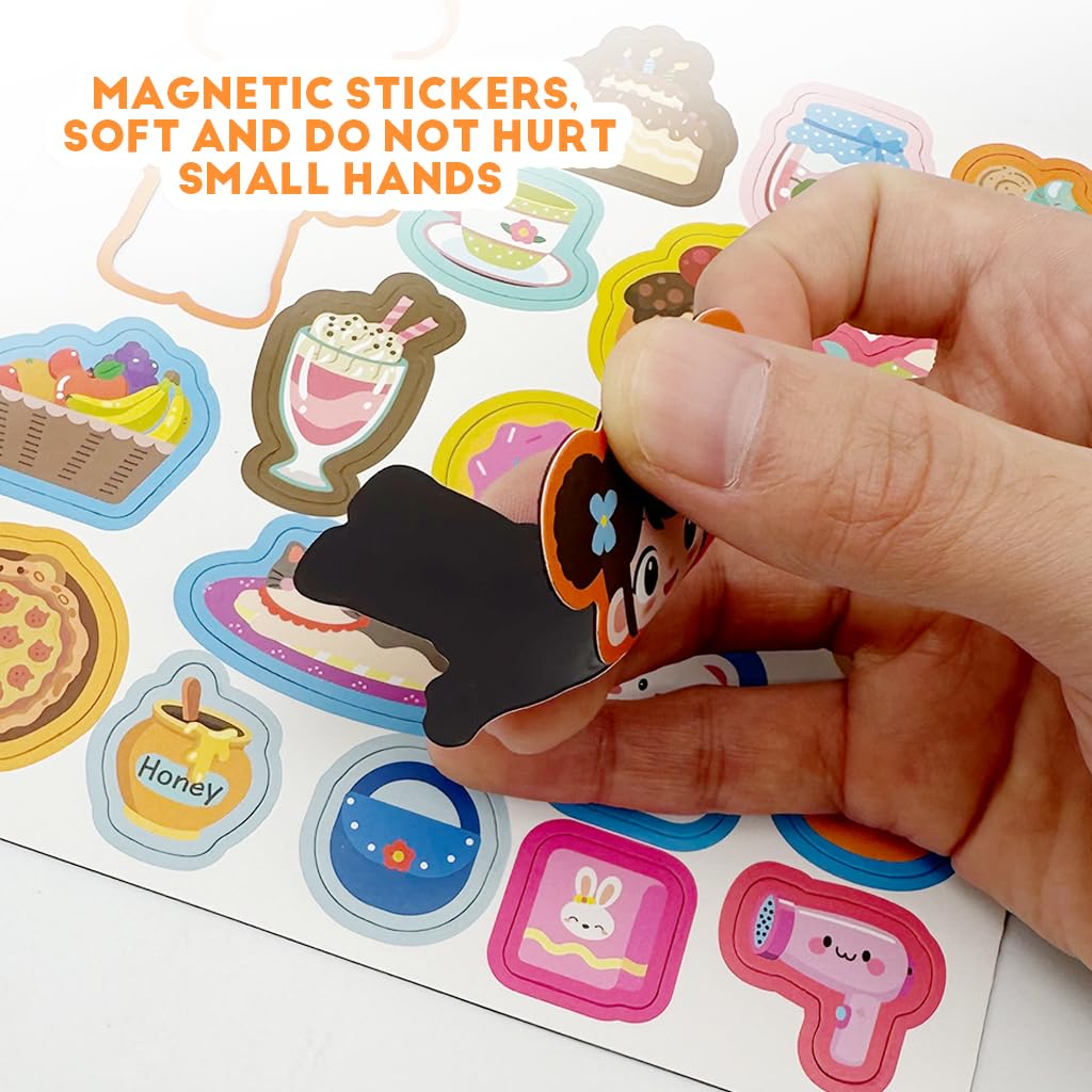 PATPAT Magnetic Scene Board for Creative Play with Wooden Pieces | Educational Toy for Kids 3–6