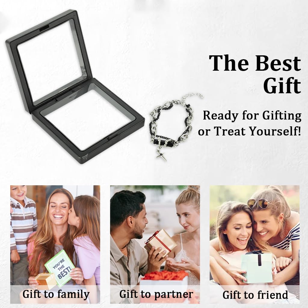 PROBEROS Bracelet for Men with Cross Pendant and Interwoven Chain 18+5cm | Titanium Steel