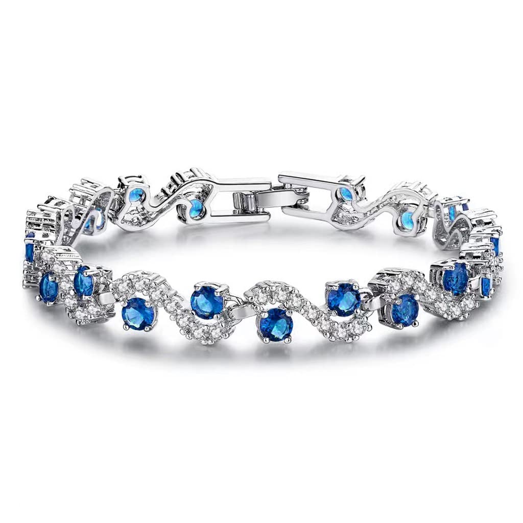 SANNIDHI® Alloy Cubic Zirconia Bracelet for Women,girl,Birthday,Gift,Valentines Day Gift & Jewelry