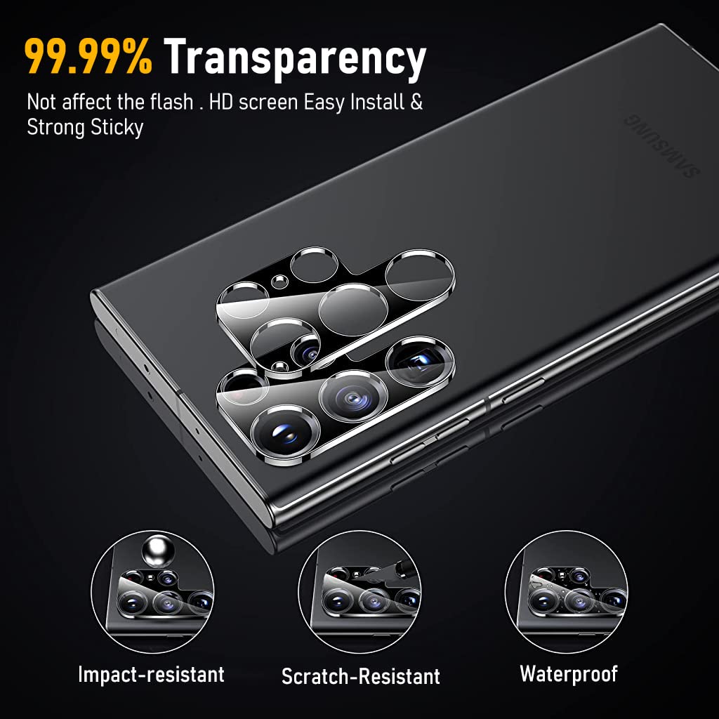 ZORBES Screen Protector for Samsung Galaxy S23 Ultra with Self-Healing TPU Film | 2+2 Pack 6.8 in HD Clear Touch Sensitive Design