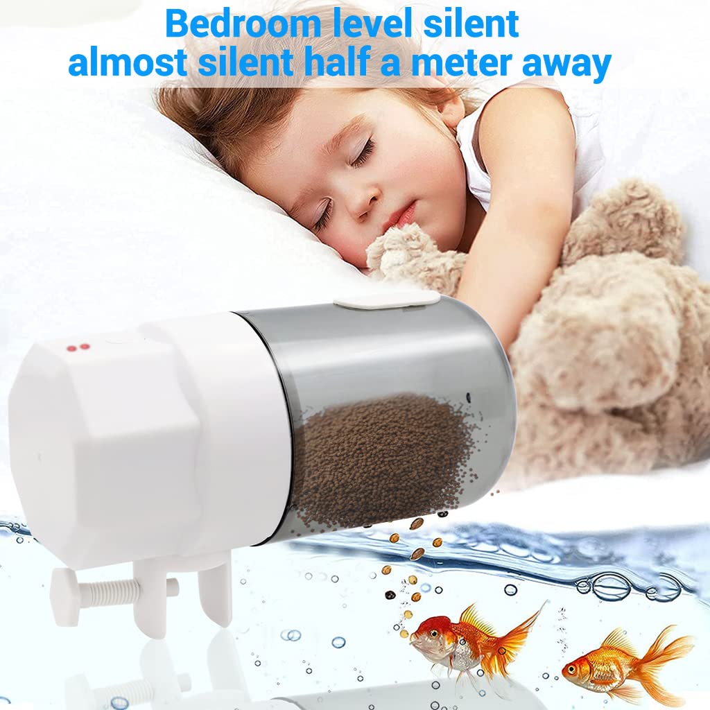 Qpets Automatic Fish Feeder for Aquariums with 340ml Capacity and Screw Mount | 3 Timer Settings