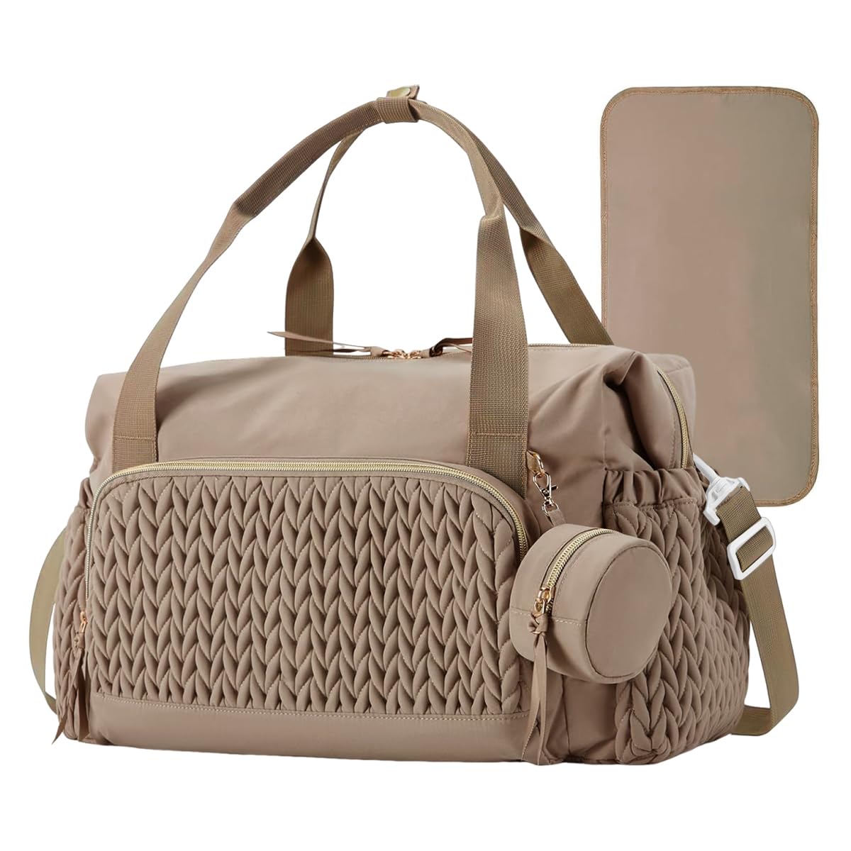 PALAY Diaper Bag for Mothers with Quilted Design and Smart Organization | Water‑Resistant Tote for Travel and Hospital Use