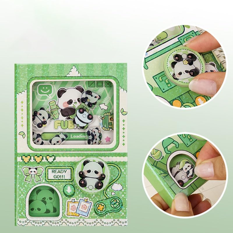 PATPAT® Cute Panda Spiral Notebook Journal 12.8 x 9 cm,Panda Lover Gifts