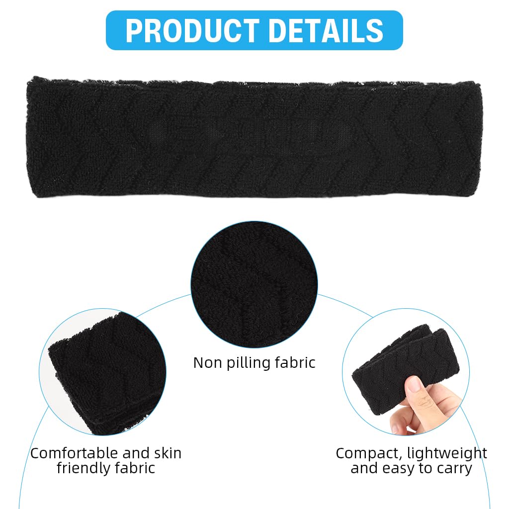Proberos Sport Headband for Running and Yoga with Anti Slip Silicone Grip | Cotton Blend Breathable Design