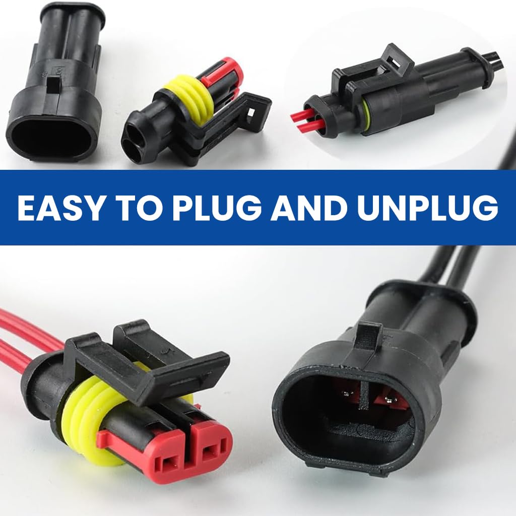 STHIRA Automotive Wire Connectors for Cars and Boats with Snap-On Mechanism | 711 Pcs 43 Sets