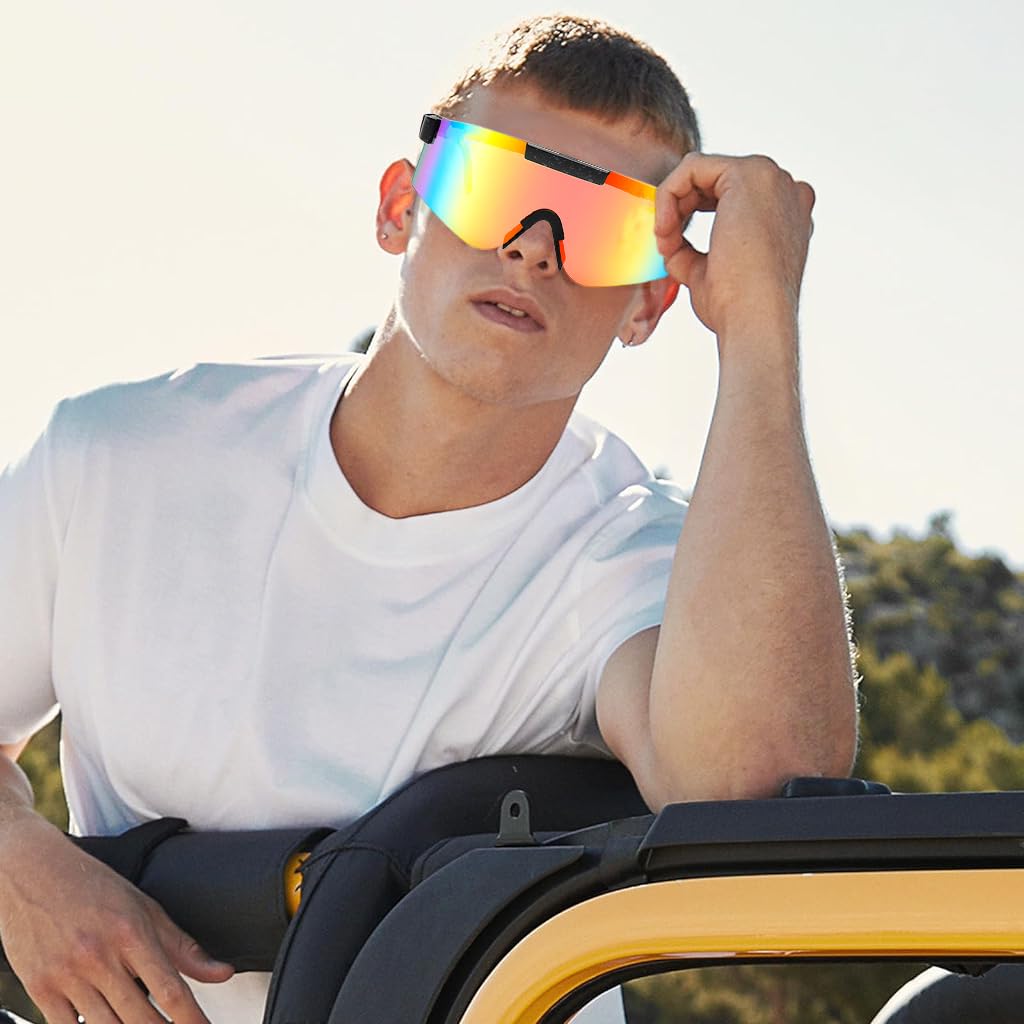 Proberos Polarized Sports Sunglasses for Cycling and Driving with UV400 TAC Lenses | Lightweight Unisex Eye Protection