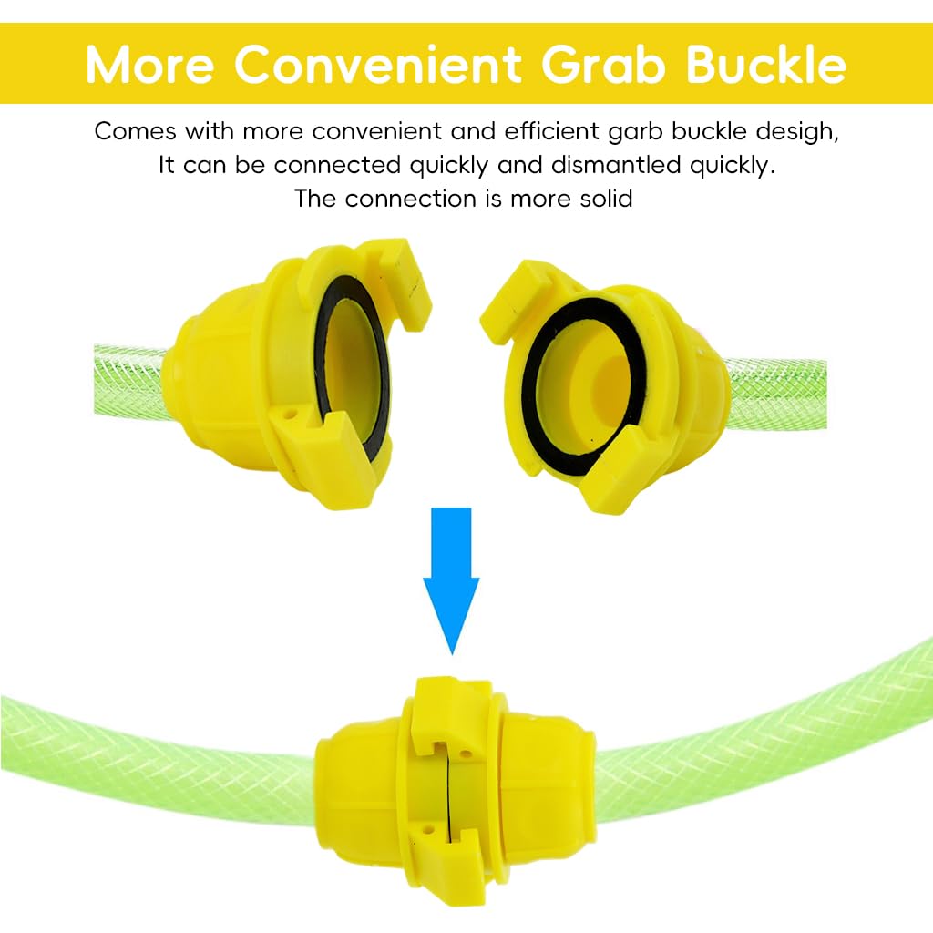 HASTHIP Garden Hose Connectors for 3/4 inch to 1/2 inch Adapter Pipes with Corrosion‑Resistant Plastic | Pack of 2 3PCS