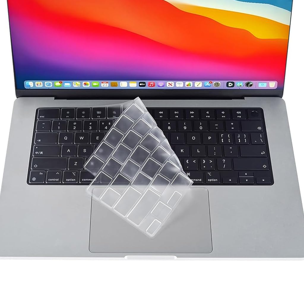 ZORBES Keyboard Cover for 2023 New MacBook Air 15.3 Inch M2 Chip A2941 & MacBook Air 13.6 inch M2 Chip A2681 - TPU Keyboard Cover Skin, Full Protection, Waterproof & Ultra Thin 0.13mm