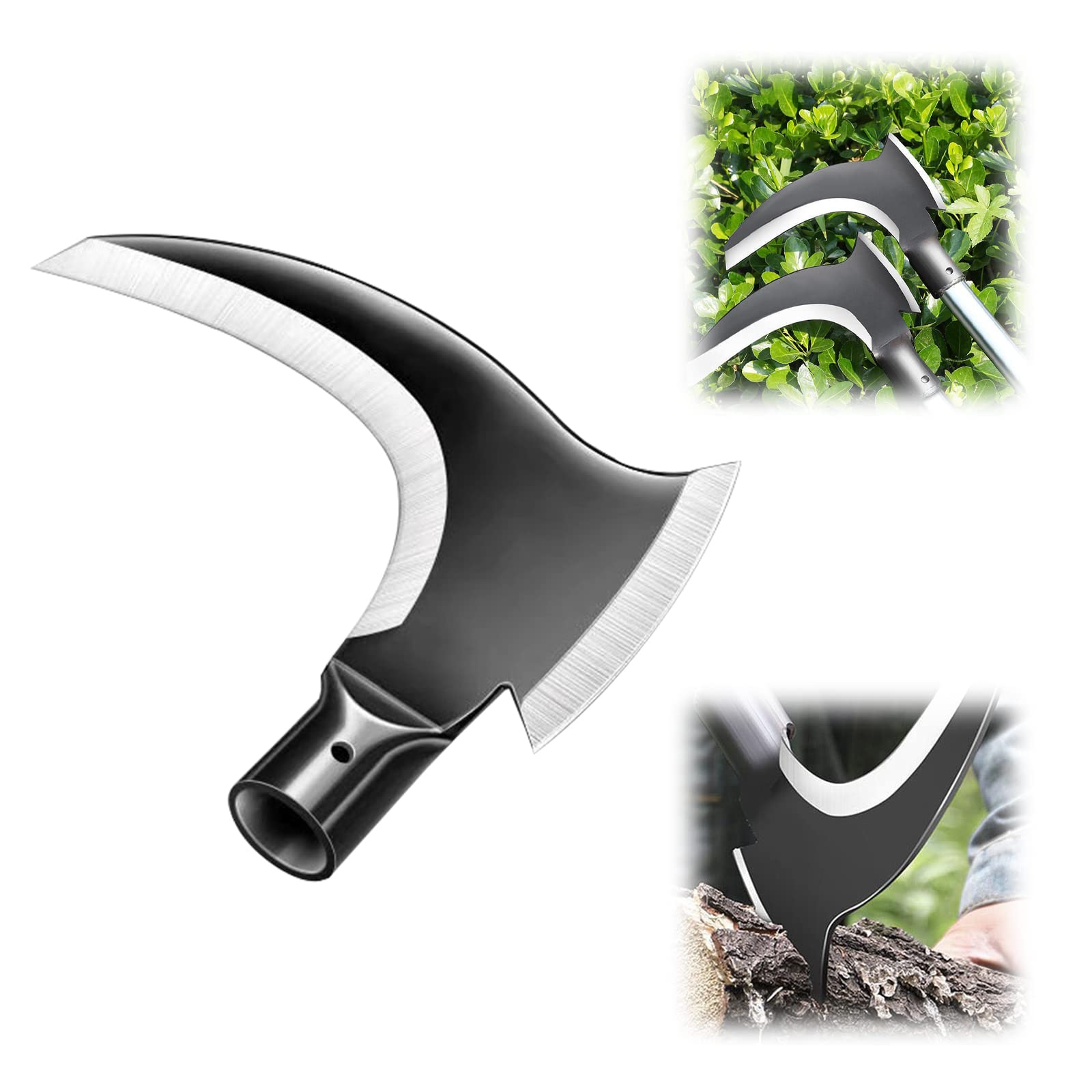 HASTHIP® Weed Remover Tool Without Handle - 2 in 1 Grass Removing Tool for Chopping