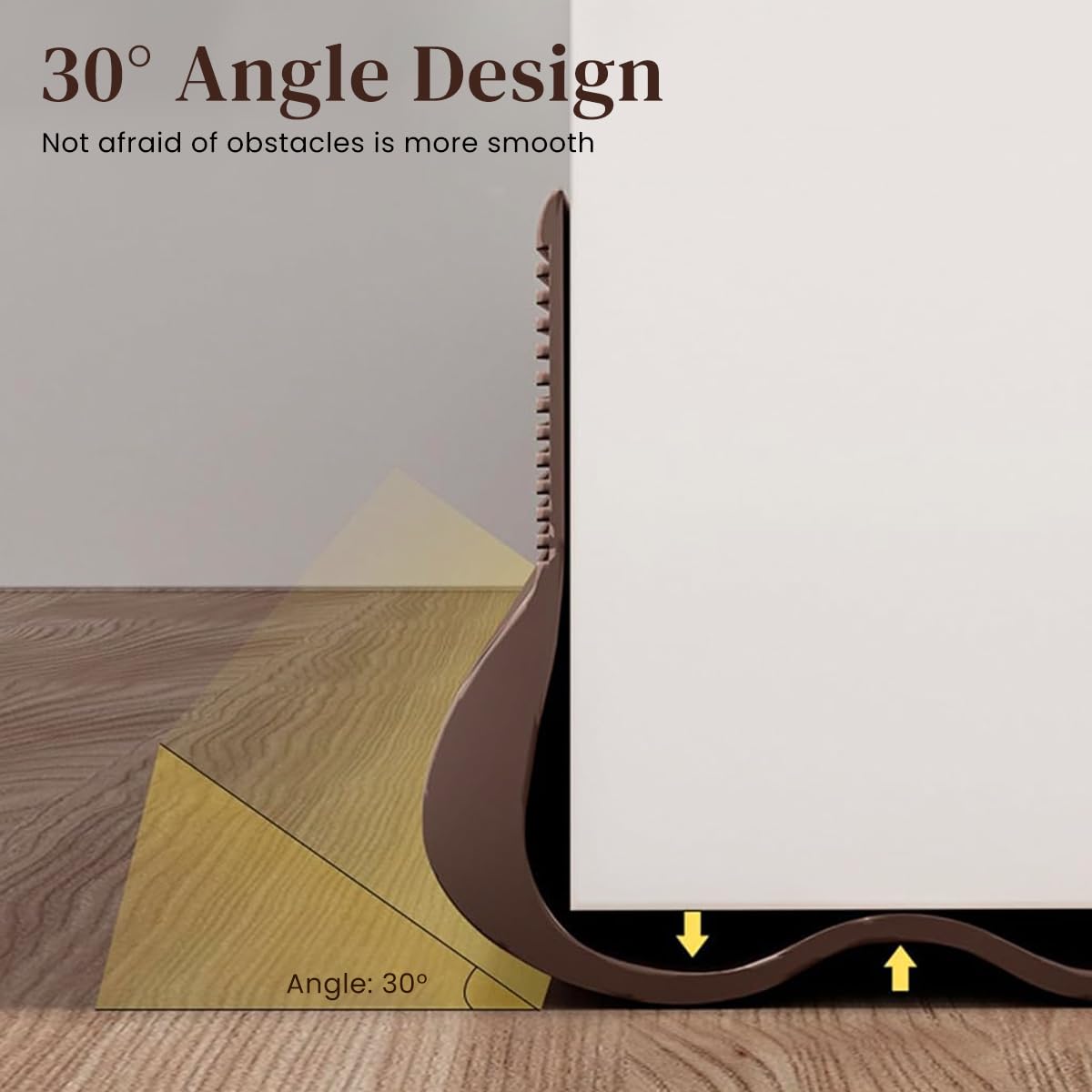 HASTHIP Door Seal Strip for Draft Protection featuring Self-Adhesive PVC Rubber 36.6 in | Noise and Weather Insulation