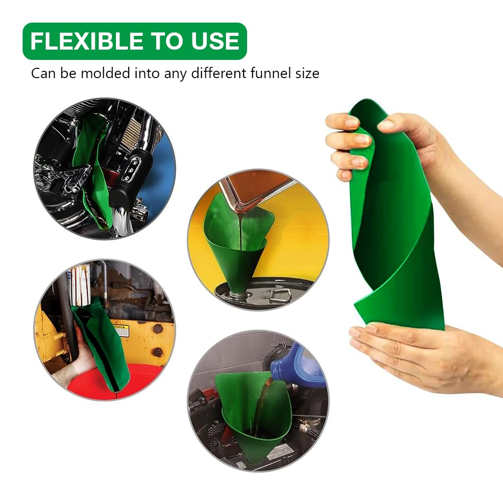 STHIRA Flexible Oil Transfer Panel for Oil Change and Refill 50x20cm featuring Bendable Rubber Design