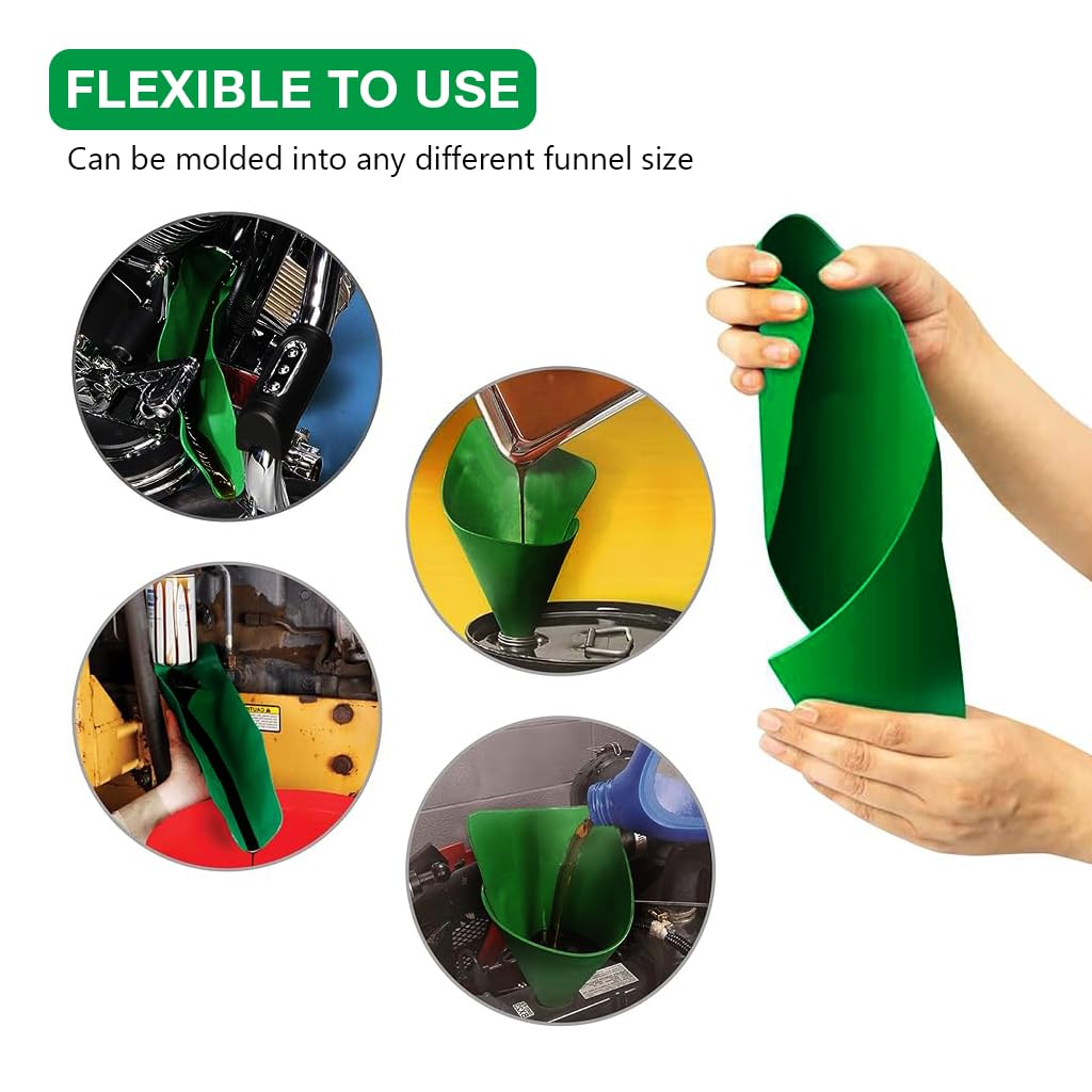 STHIRA® Flexible Oil Transfer Panel Reusable Flexible Rubber Oil Transfer Panel for Oil Change Oil Refill 50x20cm Reusable Flexible Oil Transfer Panel