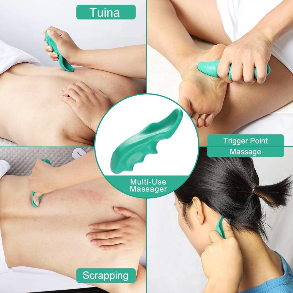 HANNEA Thumb Saver Massage Tool for Deep Tissue Relief with Ergonomic Grip and 5.2 in Length | ABS Material for Professional and Self Massage