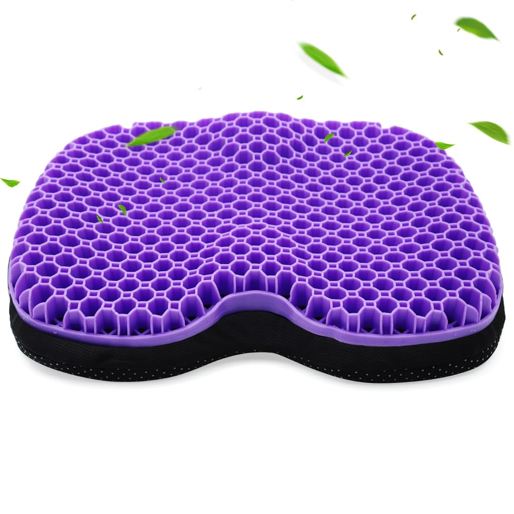 STHIRA Car Seat Cushion for All Season Use featuring 3D Honeycomb Gel Design 38×48cm | Cooling Support