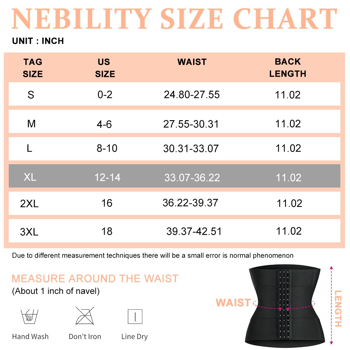 PALAY® Waist Trainer for Women Waist Cincher Shapewear for Women Tummy Control Workout Body Shaper Adjustable Workout Girdle, L