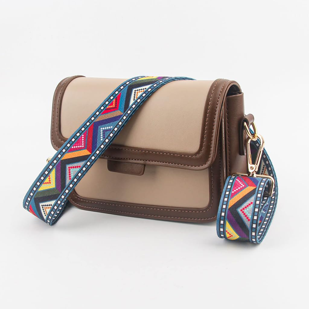 Zibuyu Adjustable Crossbody Bag Strap for Handbags and Messenger Bags with Wide Canvas Design | Metal Hardware and Multicolor Style for Men and Women