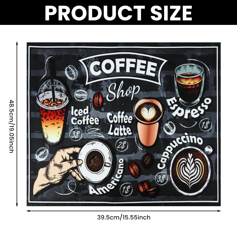 Supvox Kitchen Drying Mat for Countertops with Anti Slip Rubber Base and 15x19.6 in Size | Super Absorbent Diatomite Pad for Coffee Machine and Dishes