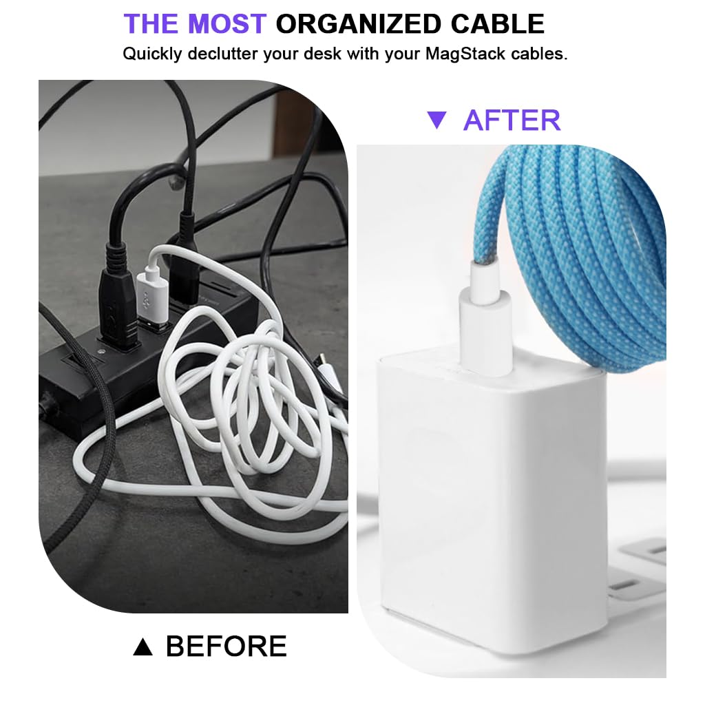 Verilux Type C to Type C Cable for Fast Charging with 100W PD and 6.6ft Silicone Design