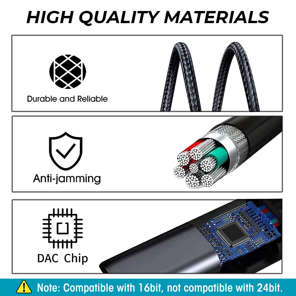 Zeitel USB Sound Card for Laptop and PS4 with 16 bit DSP Processor and Aluminum Shell