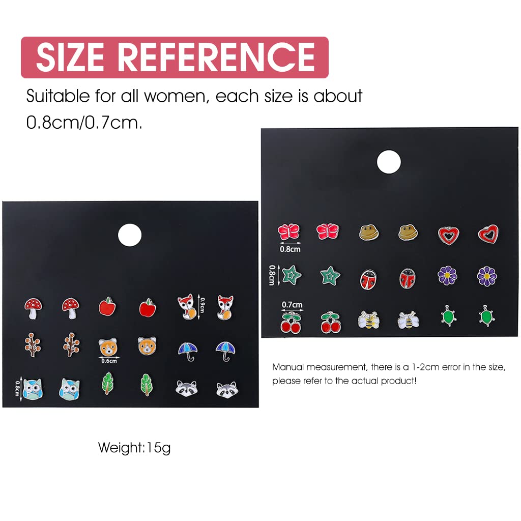 ZIBUYU Cute Stud Earrings