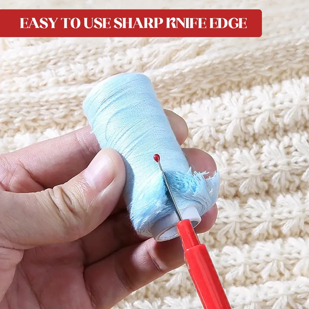 HASTHIP Sewing Seam Rippers Tool Kit 4Pcs for Fabric Repairs with Ergonomic Handles | Includes Thread Scissors