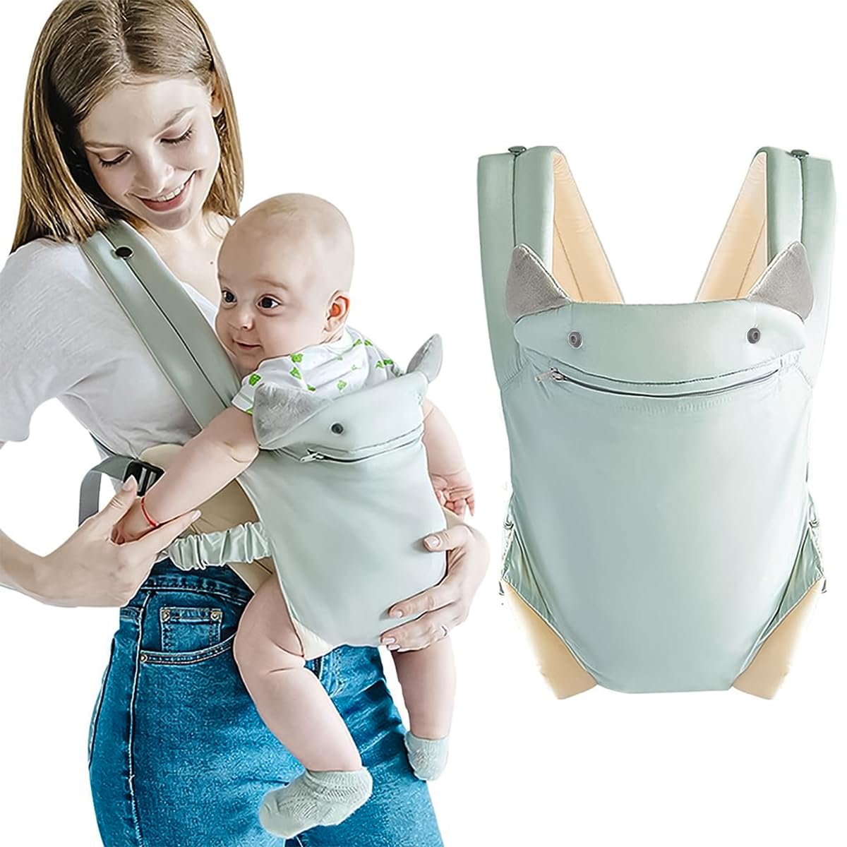 SNOWIE SOFT® New Born Baby Carrier Bag For 0 To 3 Year Baby Adjustable Kangaroo Bag For 0 To 2 Year Baby With Pocket,Baby Bags For Mothers Carry Soft&Breathable Baby Carrier For New Born,Baby Products