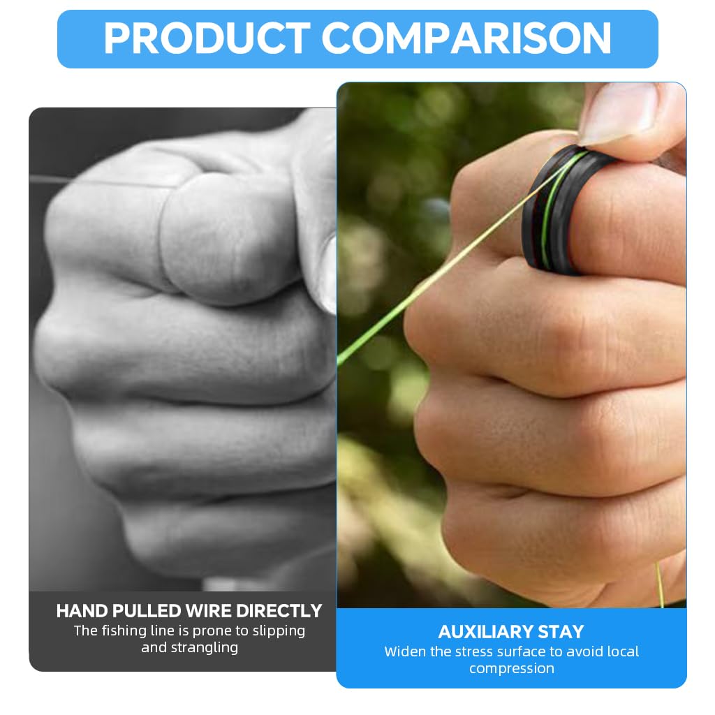 Proberos Fishing Line Ring for Knot Tying and Line Threading with 9mm ID featuring Polished Micro‑Grooved Surface | Zinc‑Aluminum Alloy with Titanium Coating