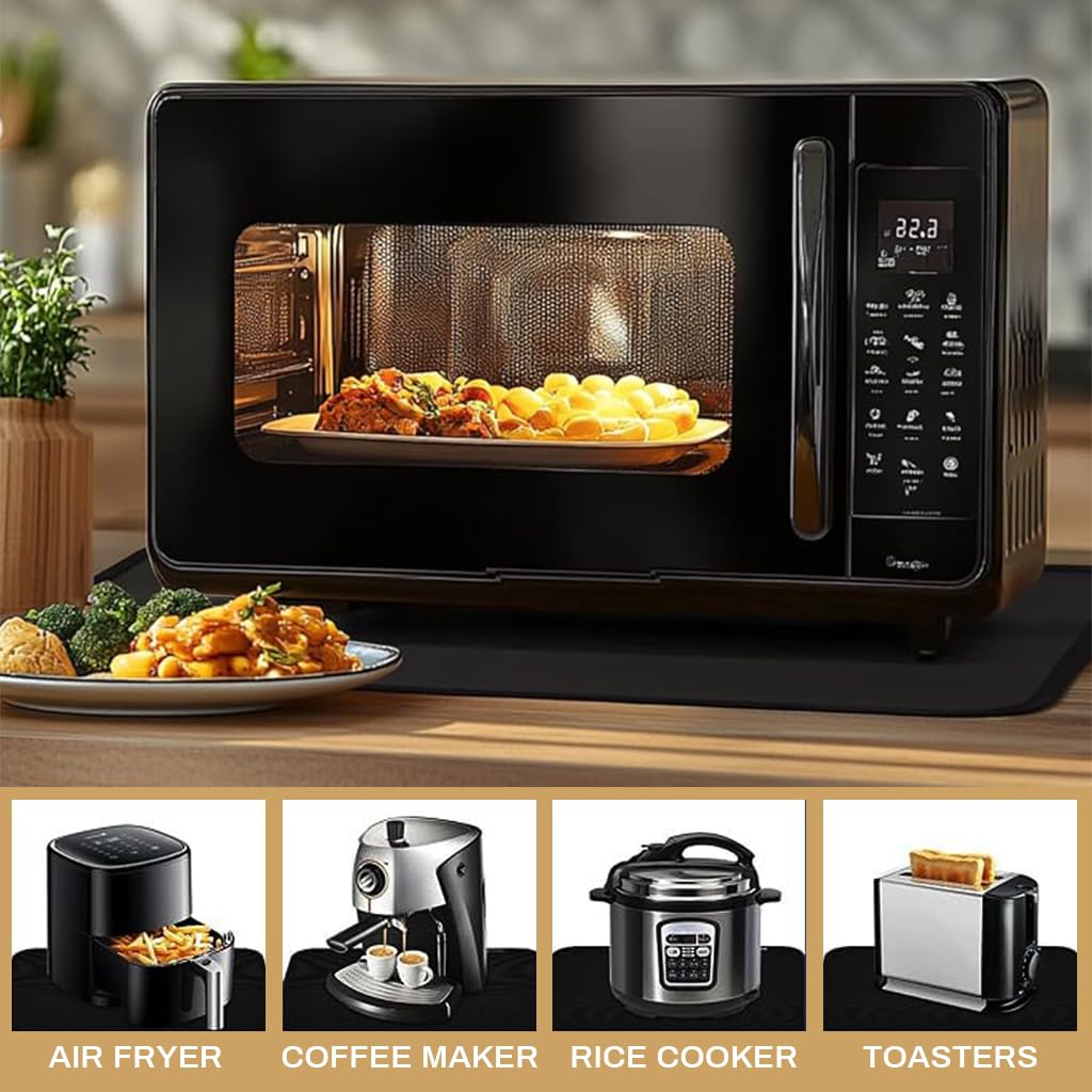 Supvox Silicone Air Fryer Mat for Countertops featuring Non Slip Heat Resistant Design 45x38cm