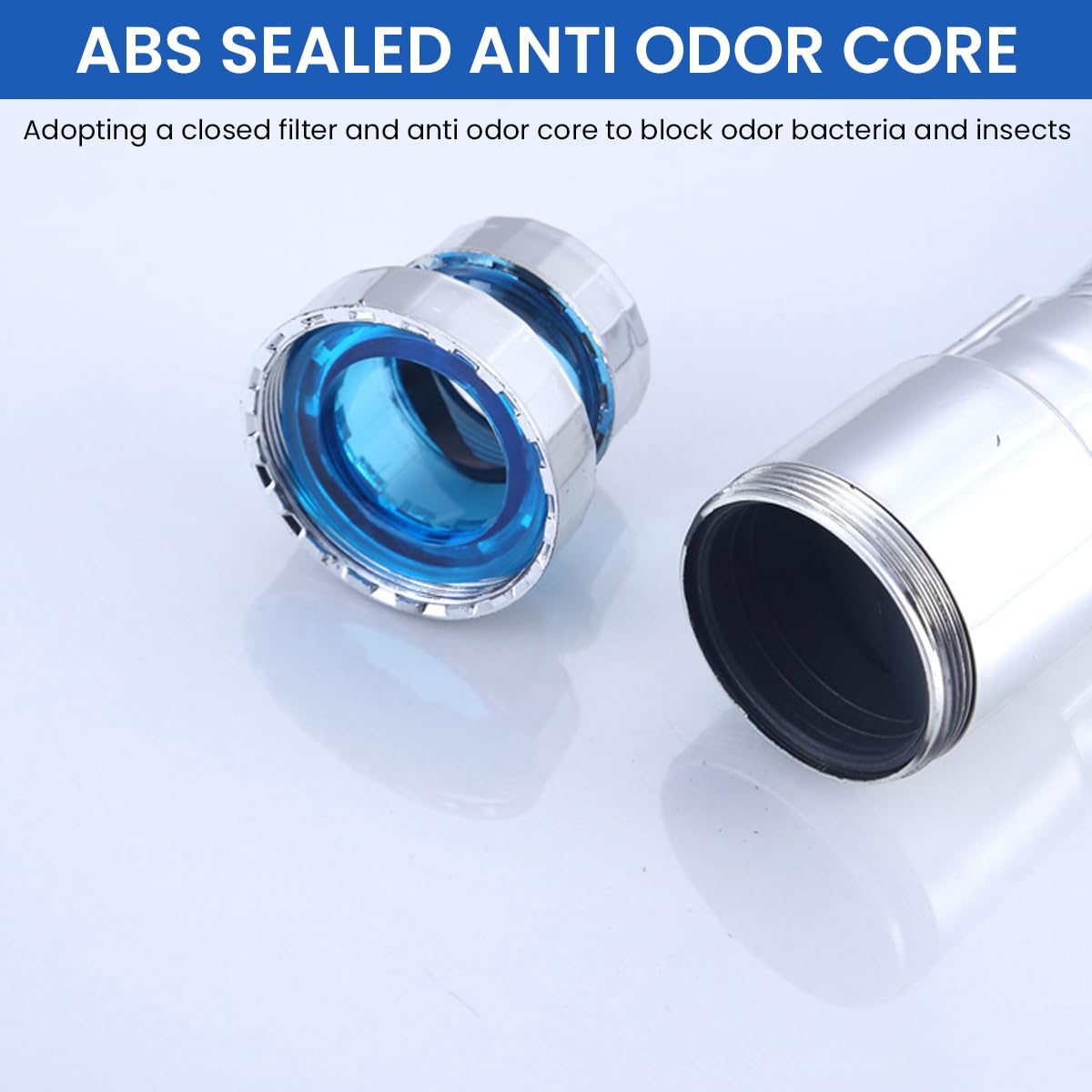 Supvox Sink Drain Pipe for Kitchen and Bathroom with 39cm Extendable Hose and Anti Odor Leakproof ABS Design