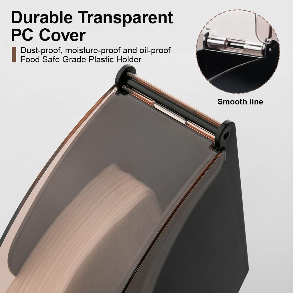 Supvox Coffee Filter Holder for #1 #2 #4 Cone Filters with Moisture-Proof Lid | Acrylic Organizer