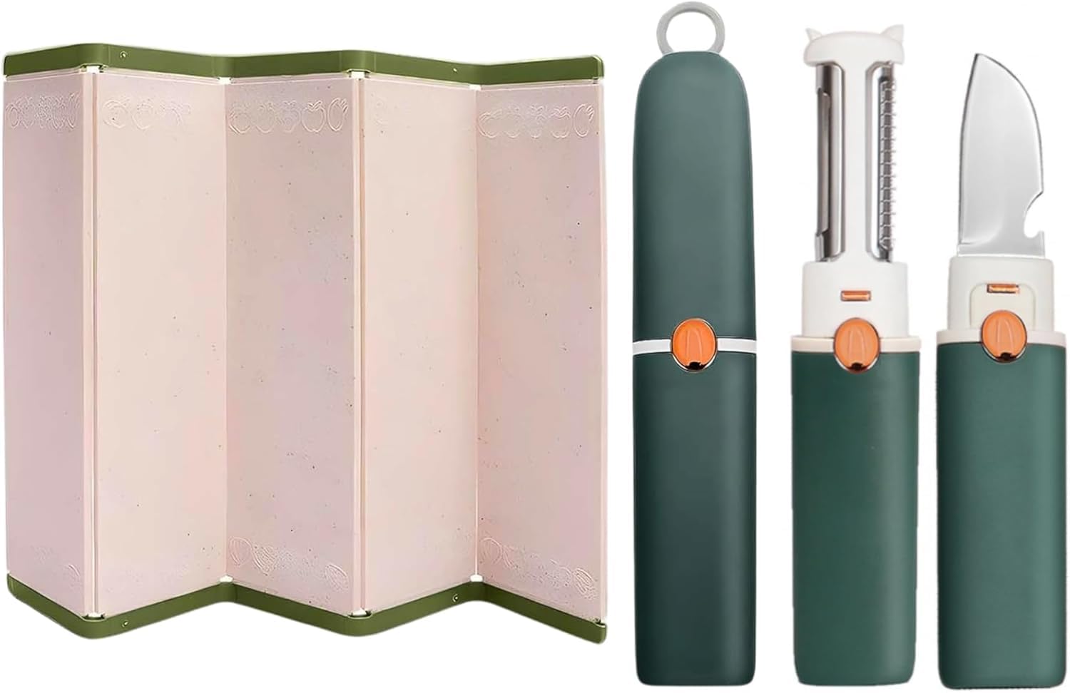 HASTHIP 4 in 1 Fruit Peeler for Kitchen Use with Dual Head Design and 7.8 in Portable Body | Stainless Steel Blades