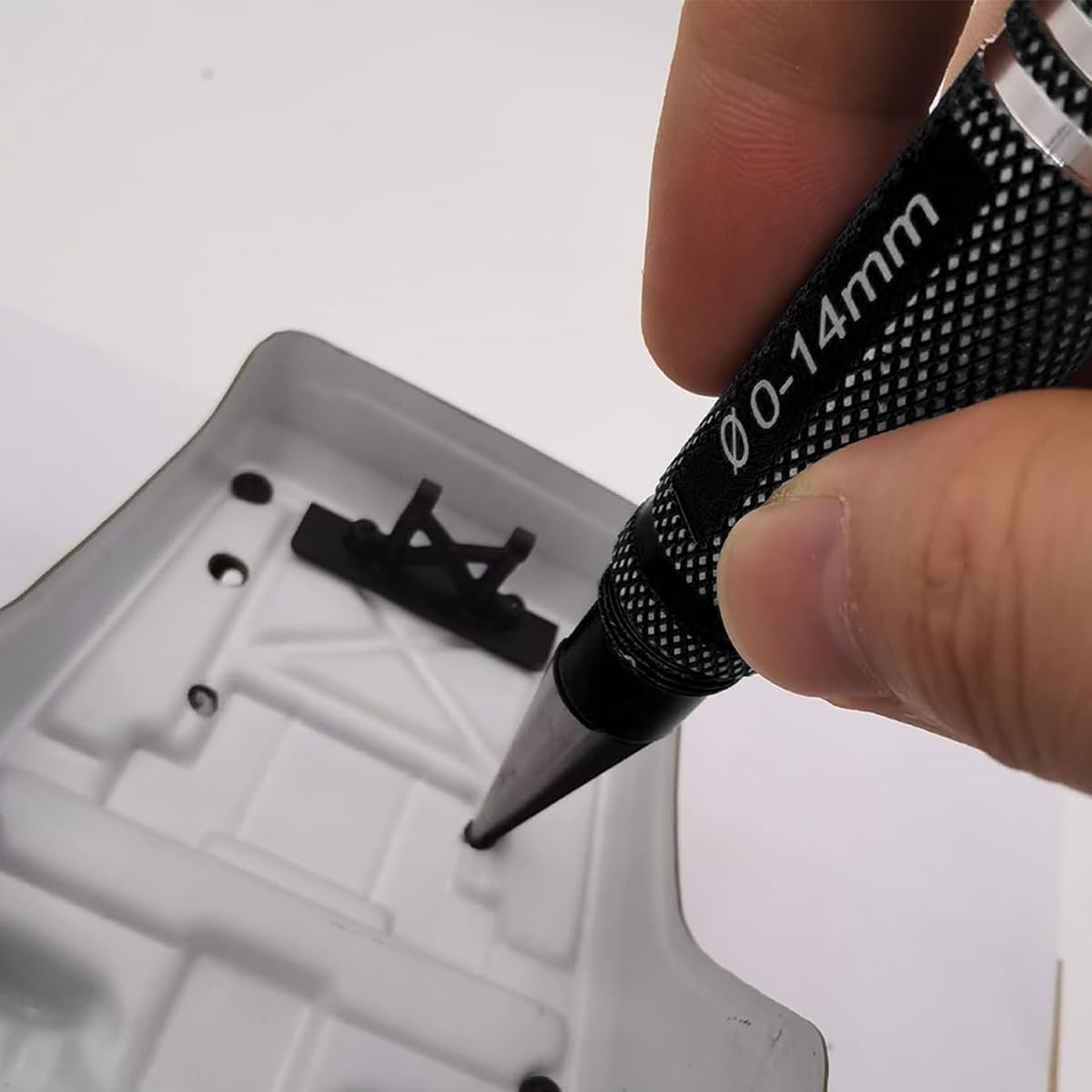 HASTHIP Stainless Steel Hole Puncher Reamer for RC Models with Anti Slip Handle and 0 14 mm Range