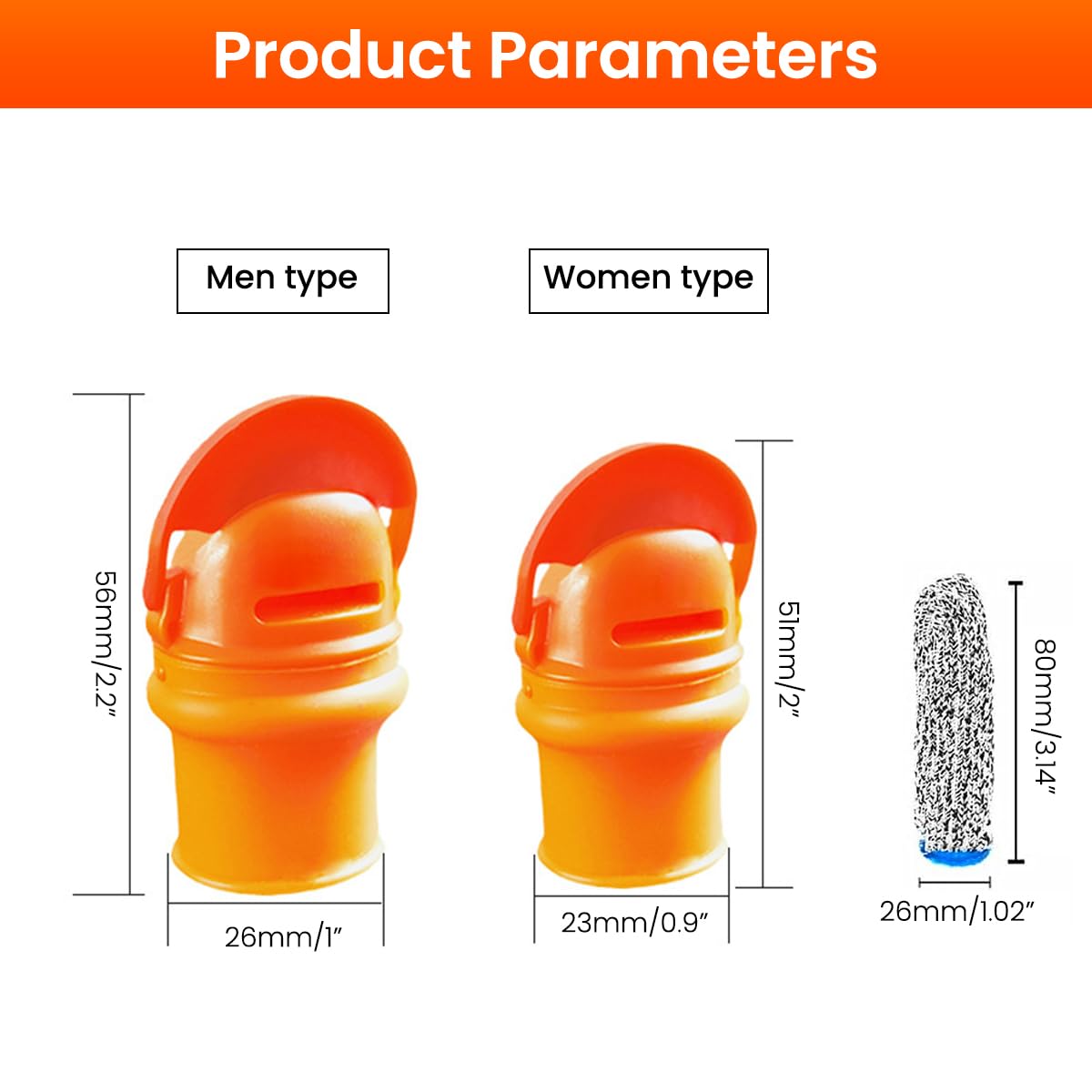 Supvox Thumb Cutter for Gardening and Fruit Picking with 2 Anti-Cut Finger Cots | Stainless Steel Blade and Silicone Sleeves