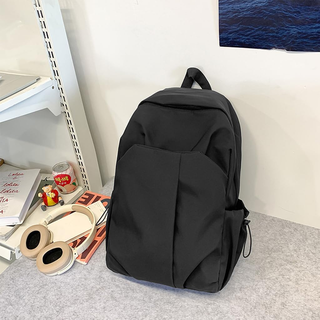 Zibuyu Backpack for School and Travel with Anti Theft Pocket and 15.6 Inch Laptop Sleeve | Waterproof White Bag for Men and Women